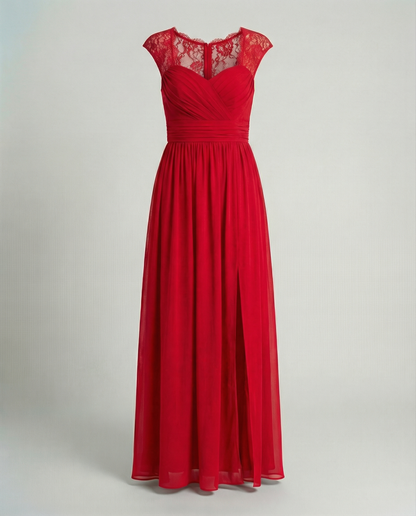 Damen Abendkleid V-Ausschnitt