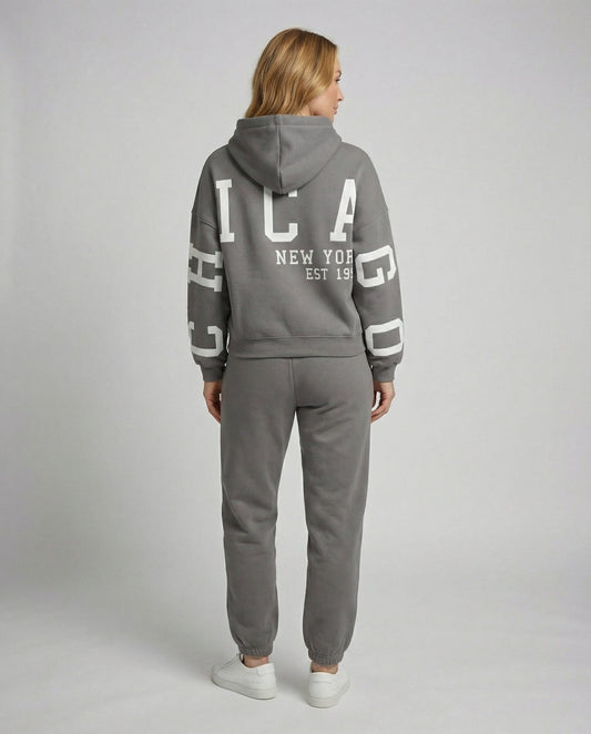 Lässiger Damen Oversize Sweatanzug - Eveloria