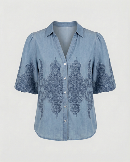 Damen Boho Bluse Elegantes Design