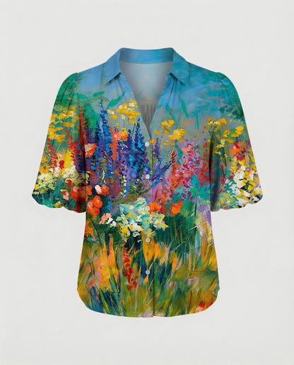 Damen Boho Bluse Elegantes Design