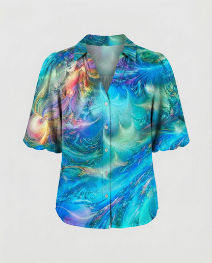Damen Boho Bluse Elegantes Design