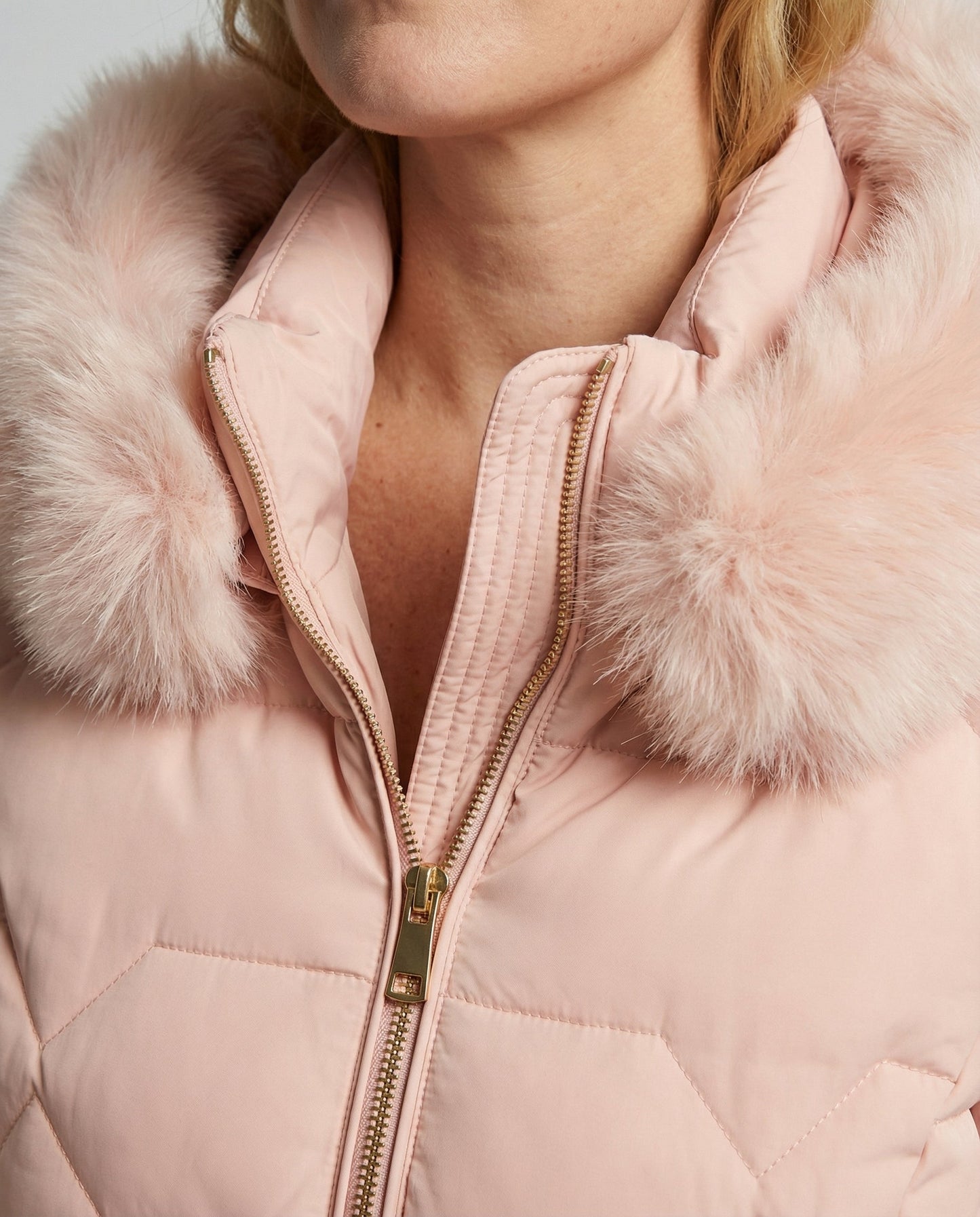 Damen Winterjacke Kunstfell