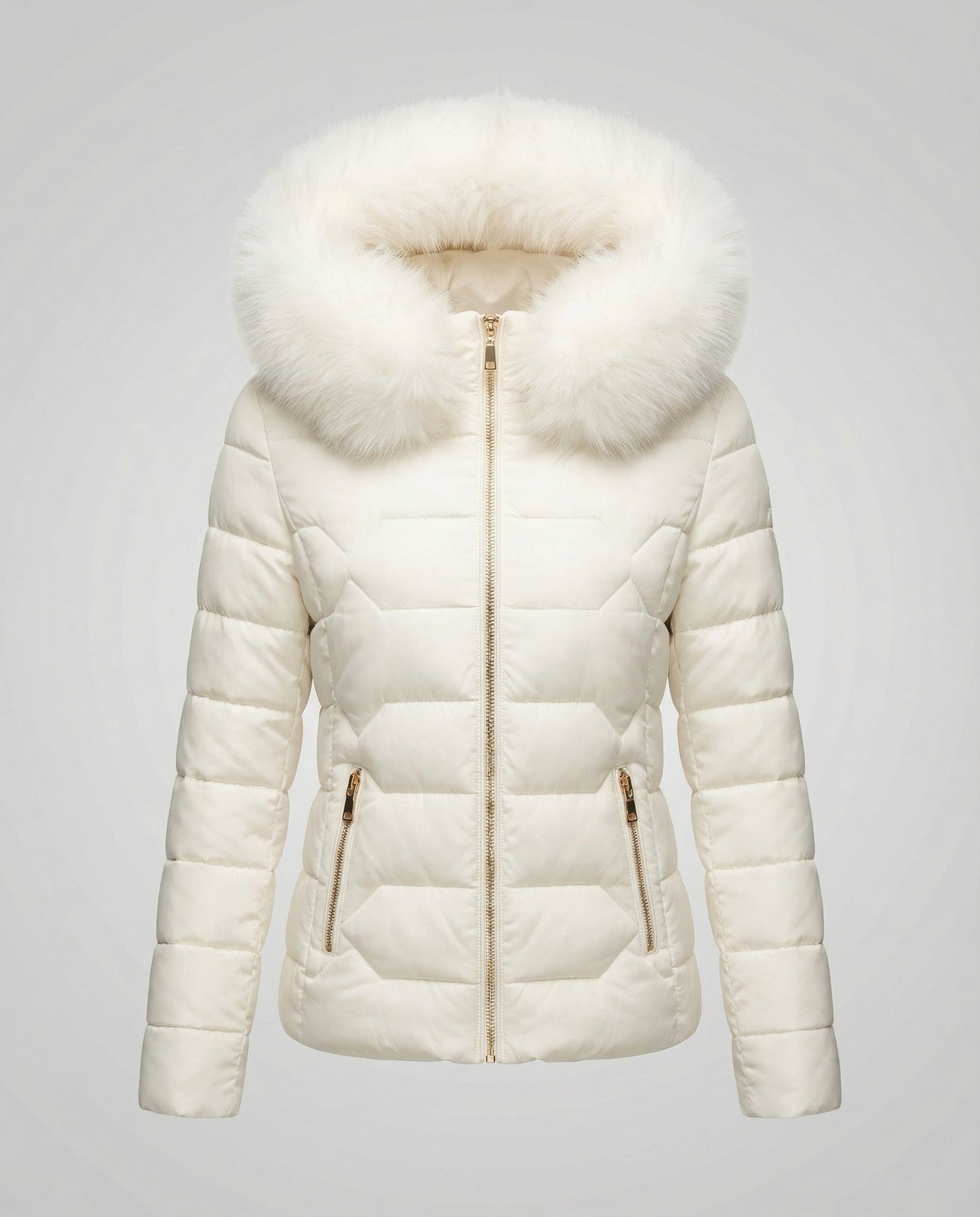 Damen Winterjacke Kunstfell