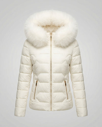 Damen Winterjacke Kunstfell