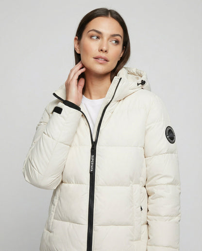 Damen Federdaunenjacke Wärmeisolierend Schwarz - Eveloria