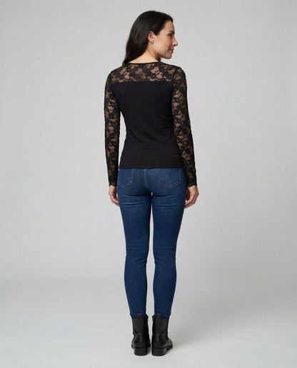 Damen Spitzen-Bodysuit Elegantes Dessous