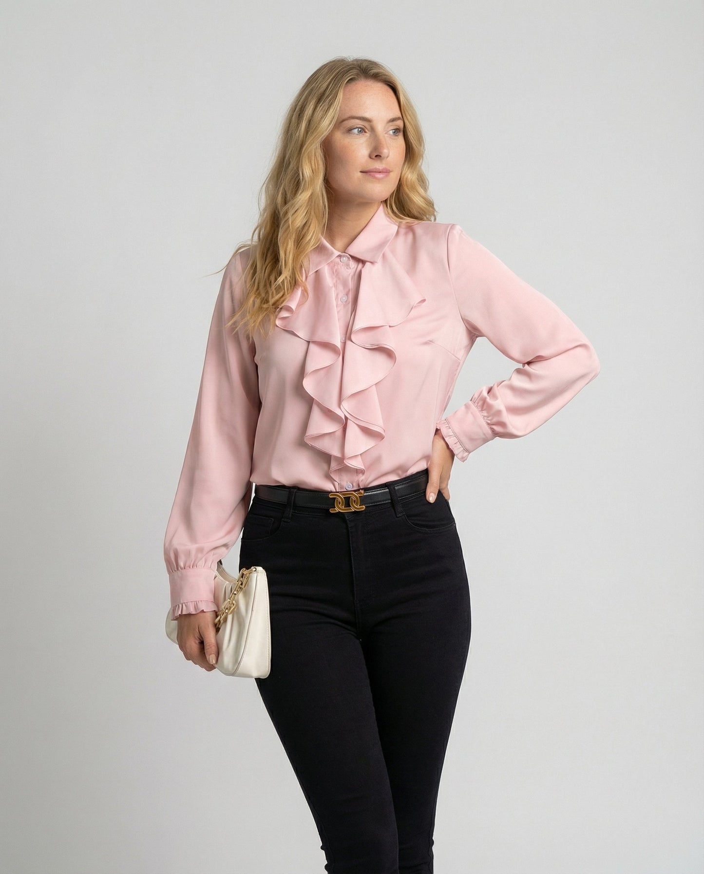 Damen Bluse mit Rüschen Eleganz