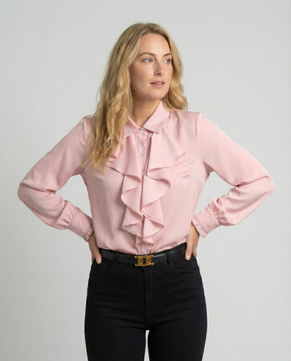 Damen Bluse mit Rüschen Eleganz - Eveloria