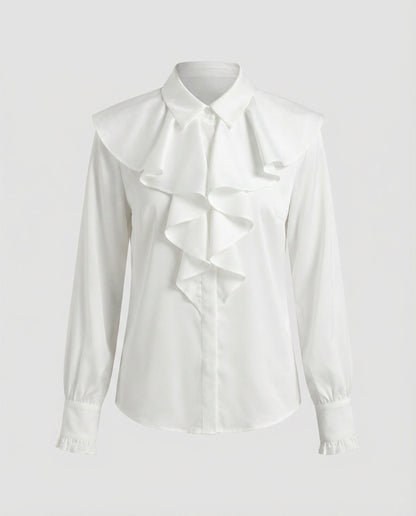Damen Bluse mit Rüschen Eleganz