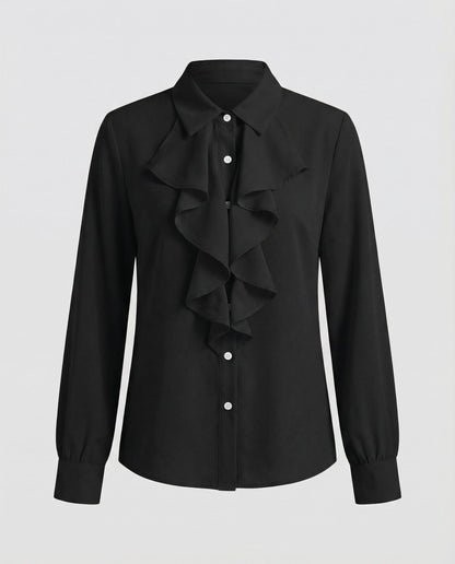 Damen Bluse mit Rüschen Eleganz