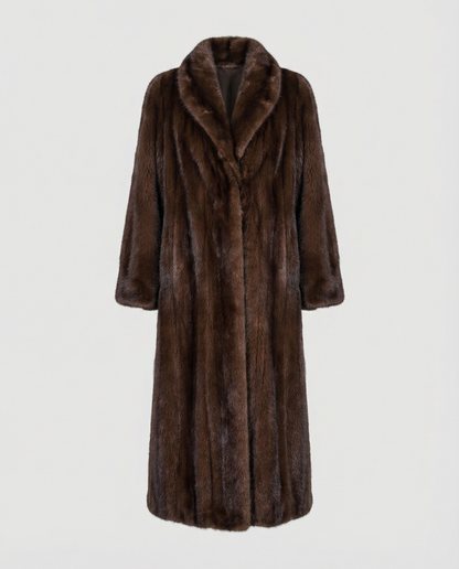 Damen Kunstpelzmantel Elegantes Winterdesign
