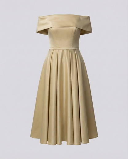 Eveloria Damen Trägerloses Satin-Kleid Partys