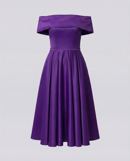 Eveloria Damen Trägerloses Satin-Kleid Partys