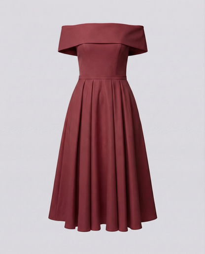 Eveloria Damen Trägerloses Satin-Kleid Partys