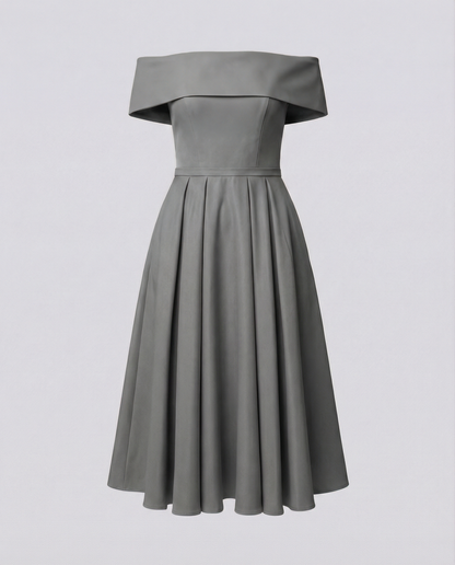 Eveloria Damen Trägerloses Satin-Kleid Partys