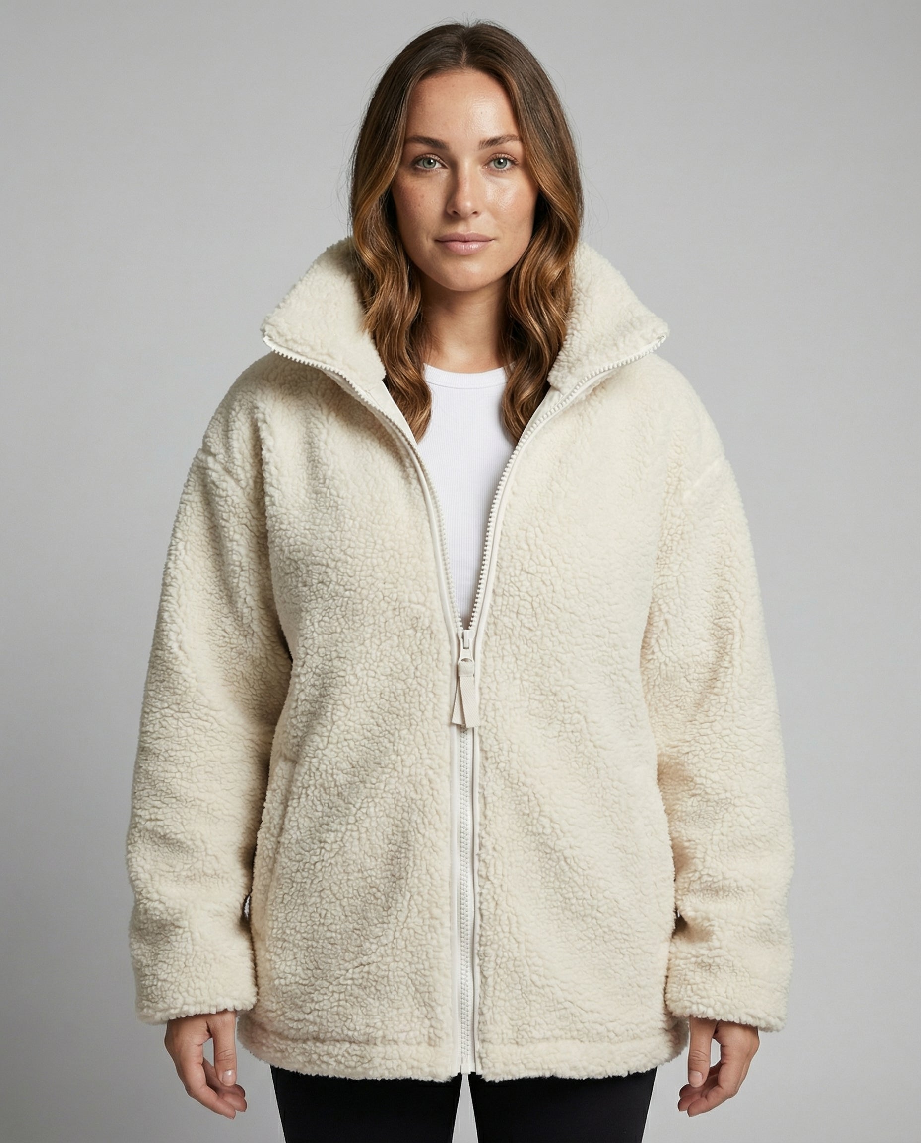 Herren Oversized Fleecejacke Warm wird zu: Herren Fleecejacke - Eveloria