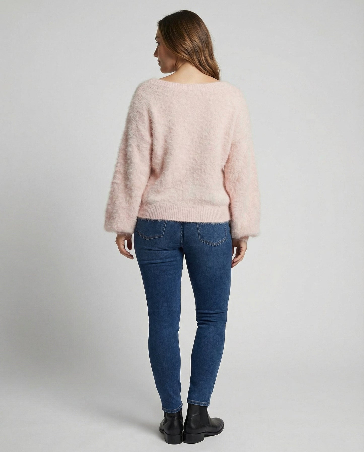 Damen Oversized Pullover Mohair Groß