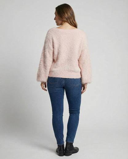 Damen Oversized Pullover Mohair Groß
