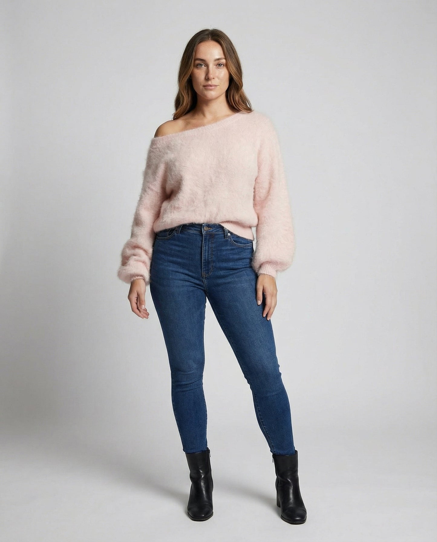 Damen Oversized Pullover Mohair Groß