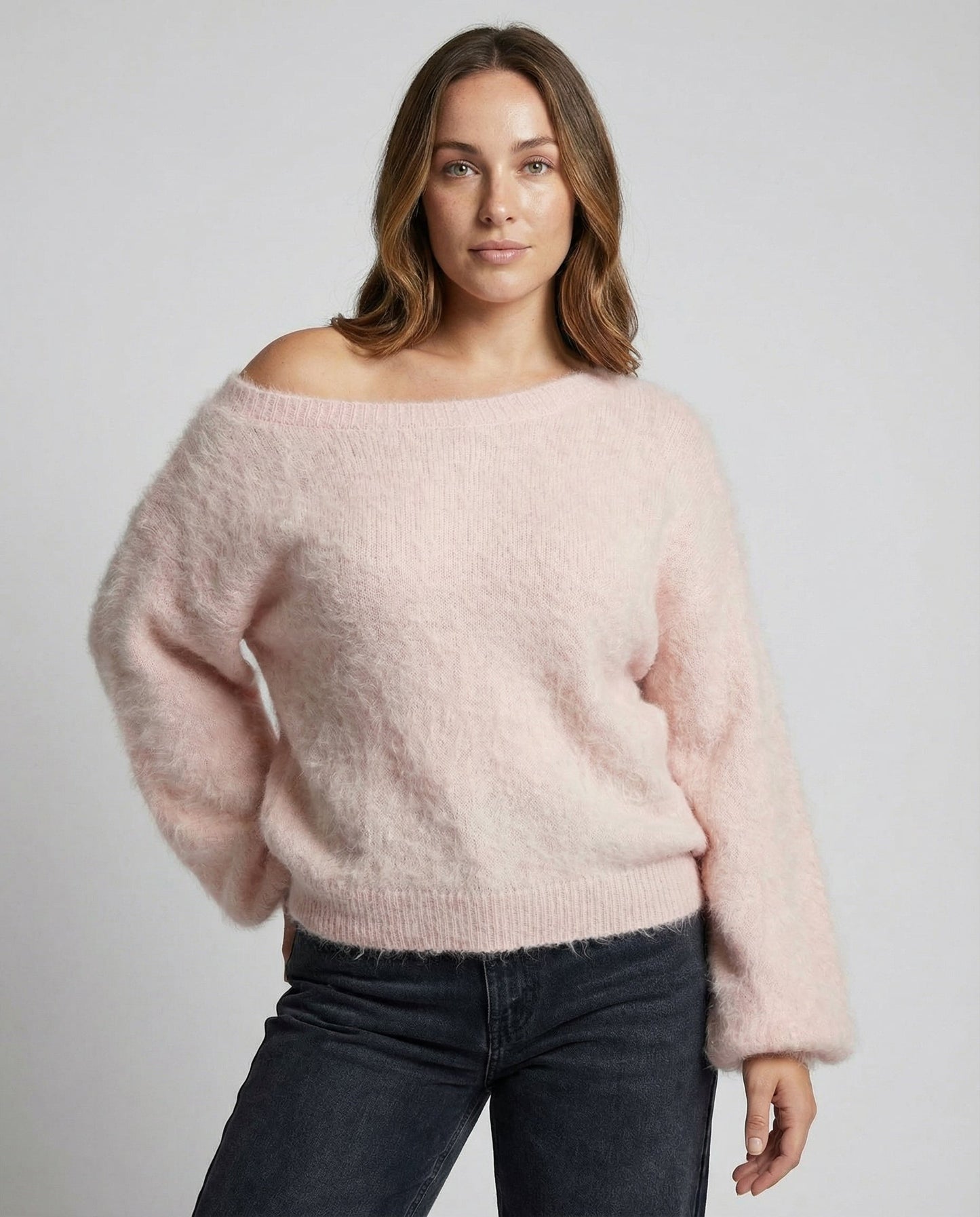 Damen Oversized Pullover Mohair Groß - Eveloria