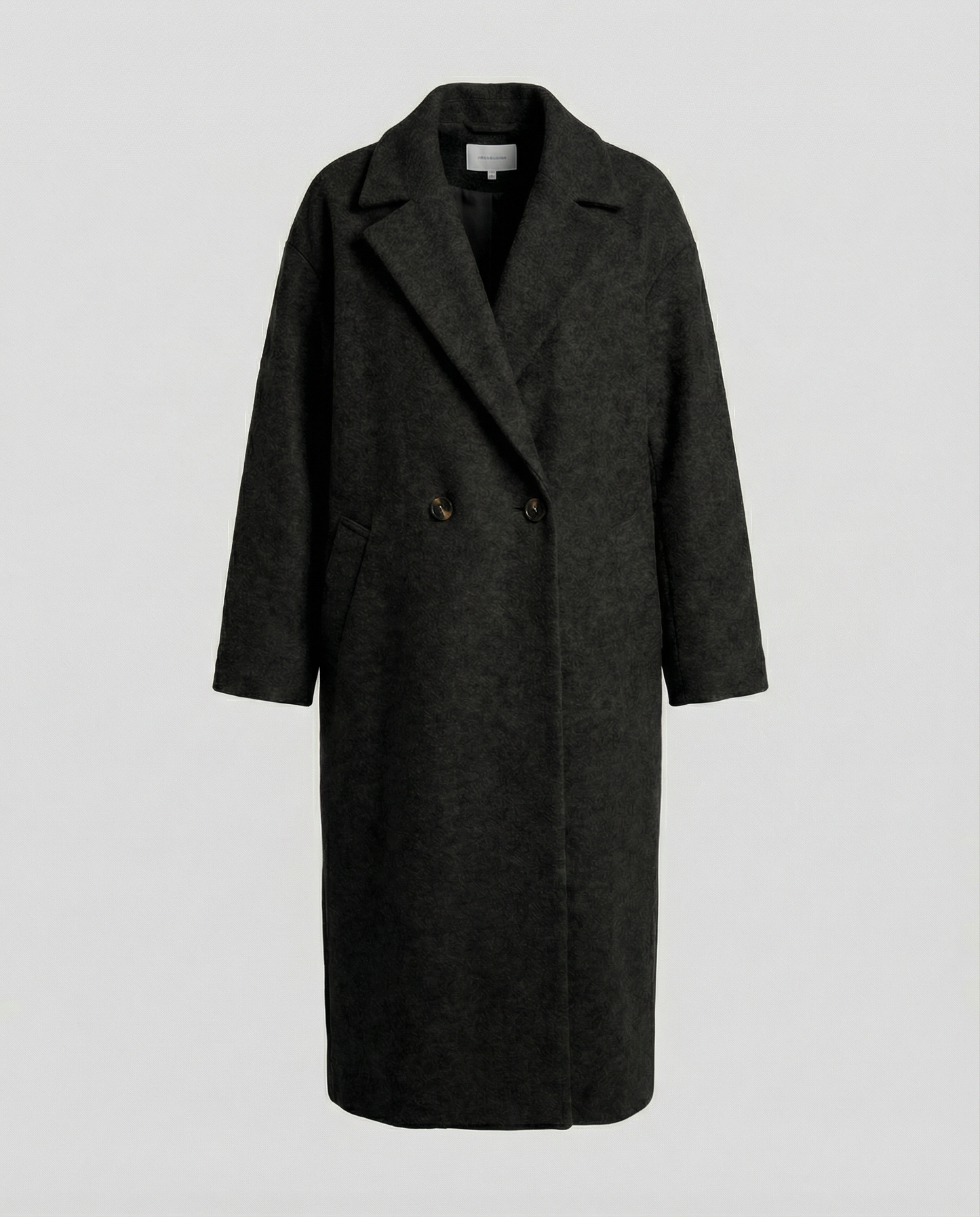 Damen Oversized Wollmantel Elegant Lang