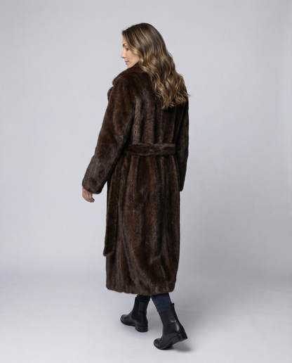 Damen Kunstpelzmantel Winter