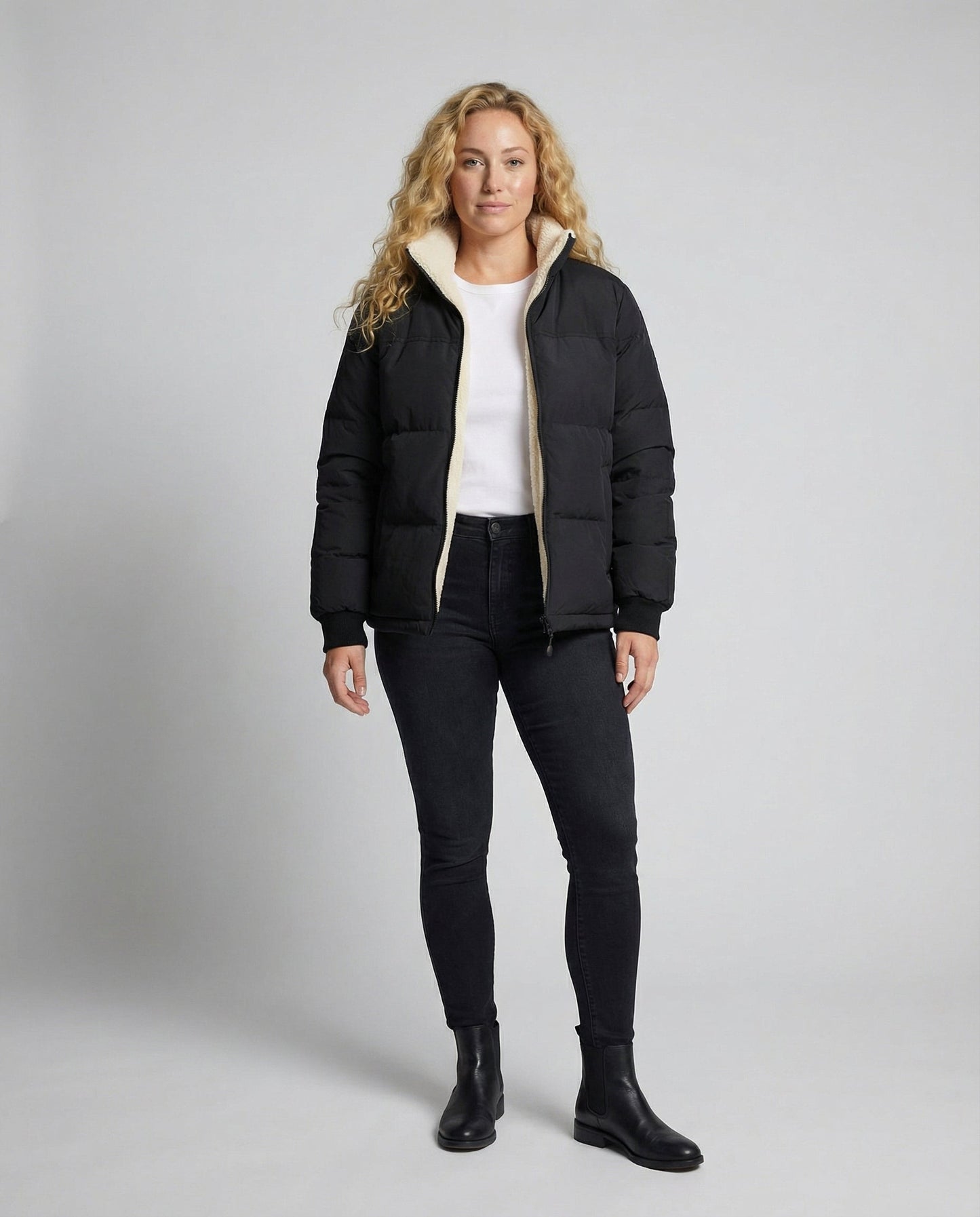 Damen Steppjacke Gefüttert Winter