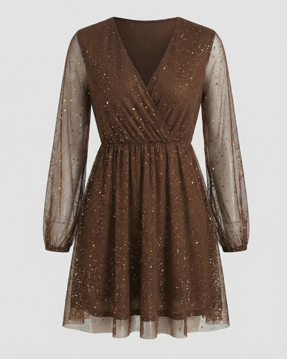 Damen Cocktailkleid Schimmernd