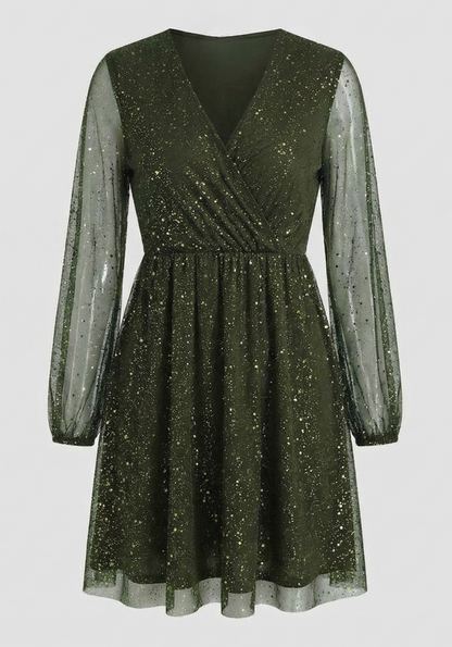 Damen Cocktailkleid Schimmernd