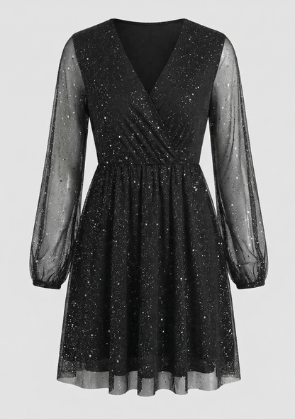 Damen Cocktailkleid Schimmernd