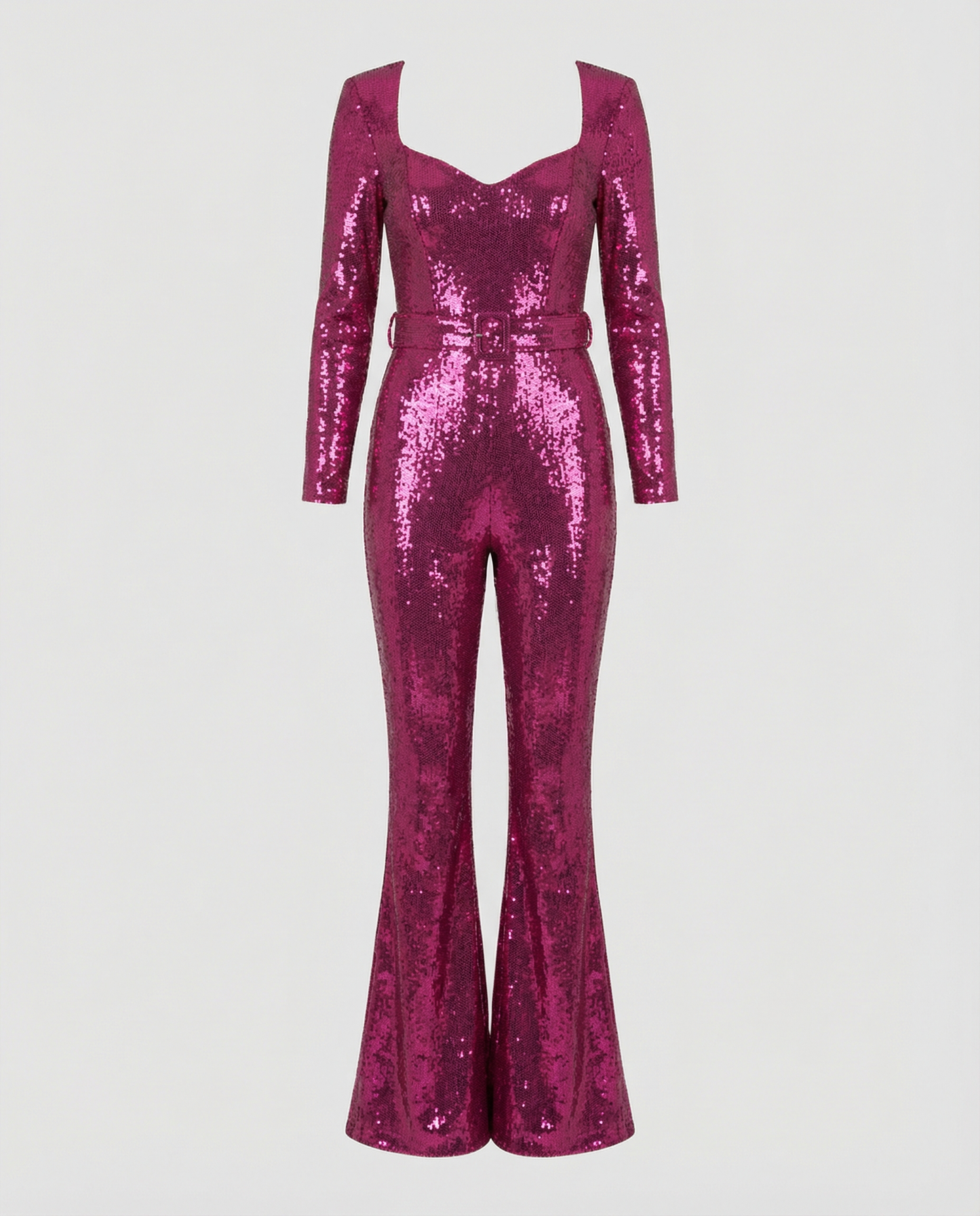 Damen Pailletten Jumpsuit Glitzer Effekt