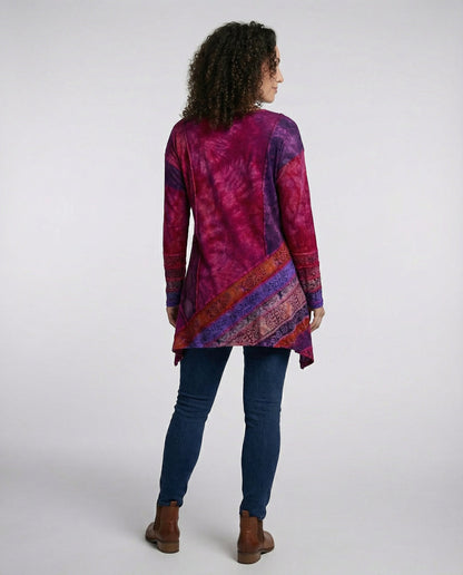 Bunte Damen Tunika aus Baumwolle Vintage Look