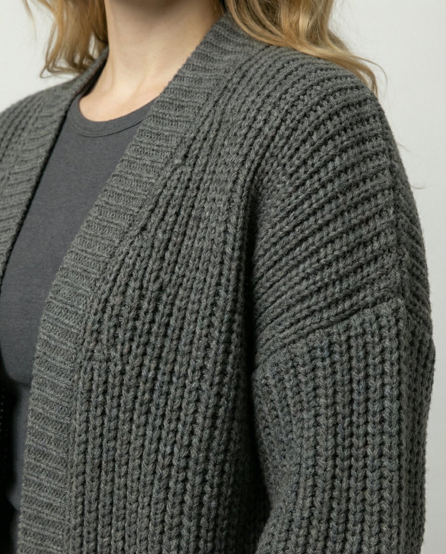 Damen Oversized Strickmantel