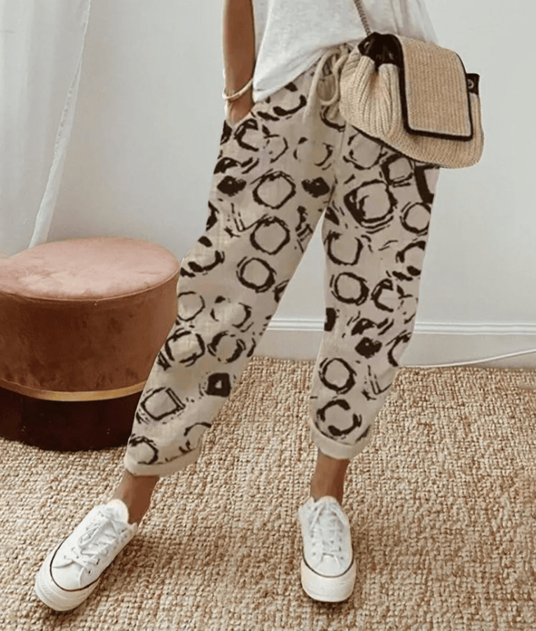 Elegante Damen Hose Baumwollleinen - Eveloria