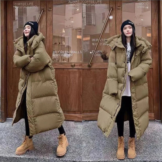 Damen Winterjacke Lang Bequem Warm - Eveloria