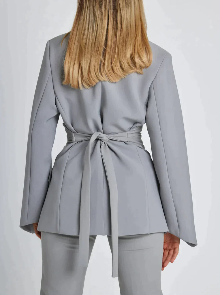Eveloria Damen Blazer Mit Gürtel Elegantes Design