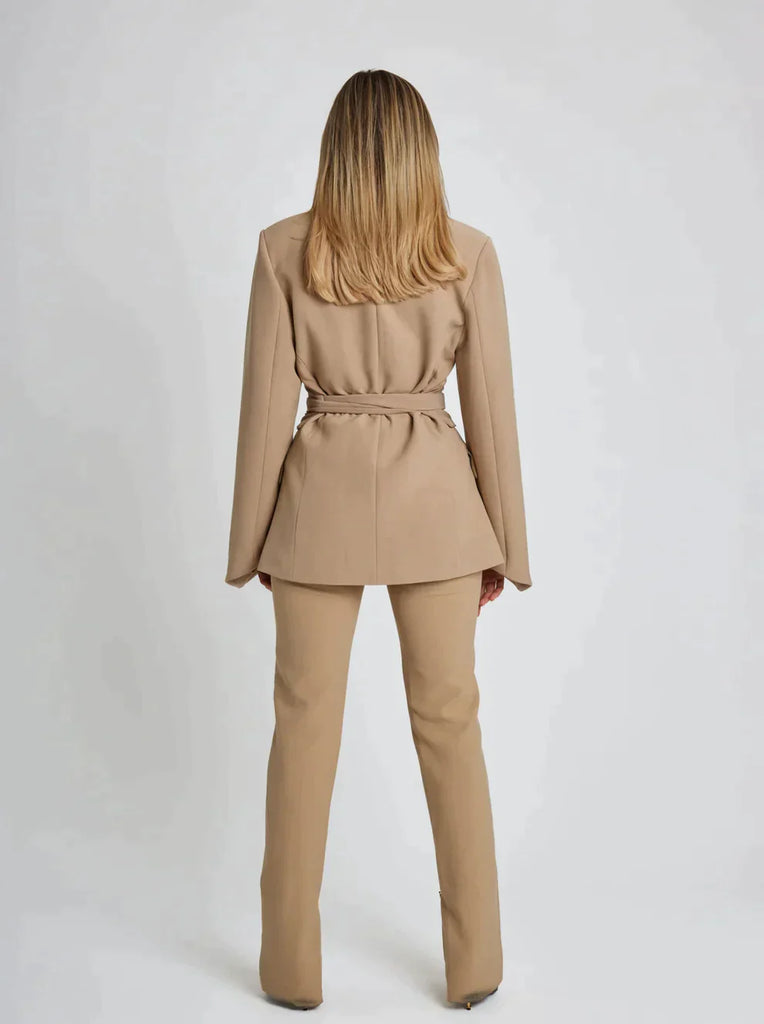 Eveloria Damen Blazer Mit Gürtel Elegantes Design