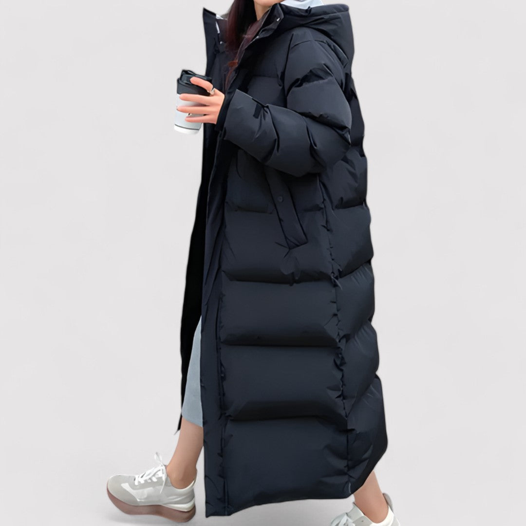 Damen Winterjacke Oversized Pufferjacke Kapuze