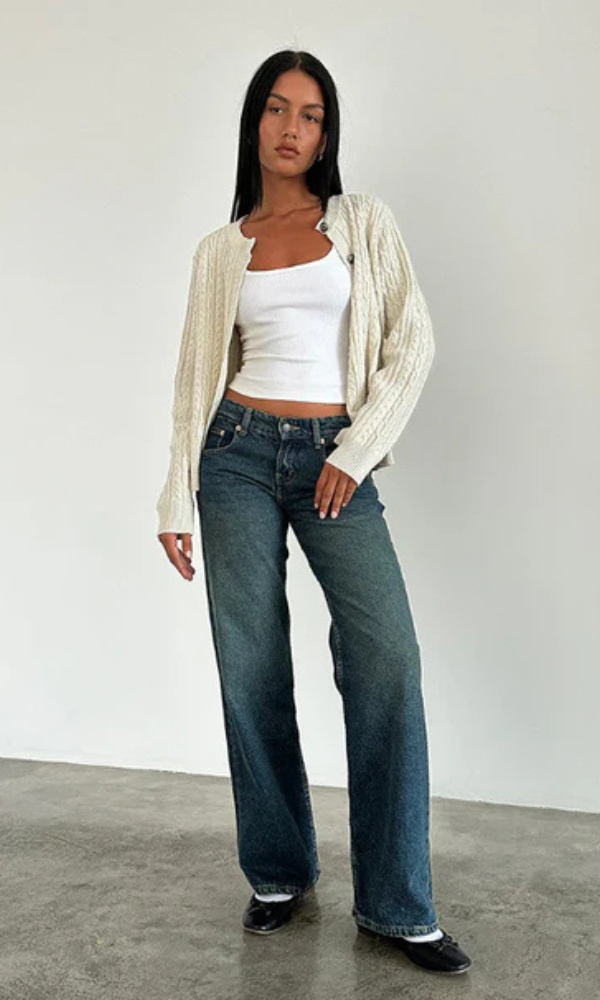 Damen Stretch Jeans Lang