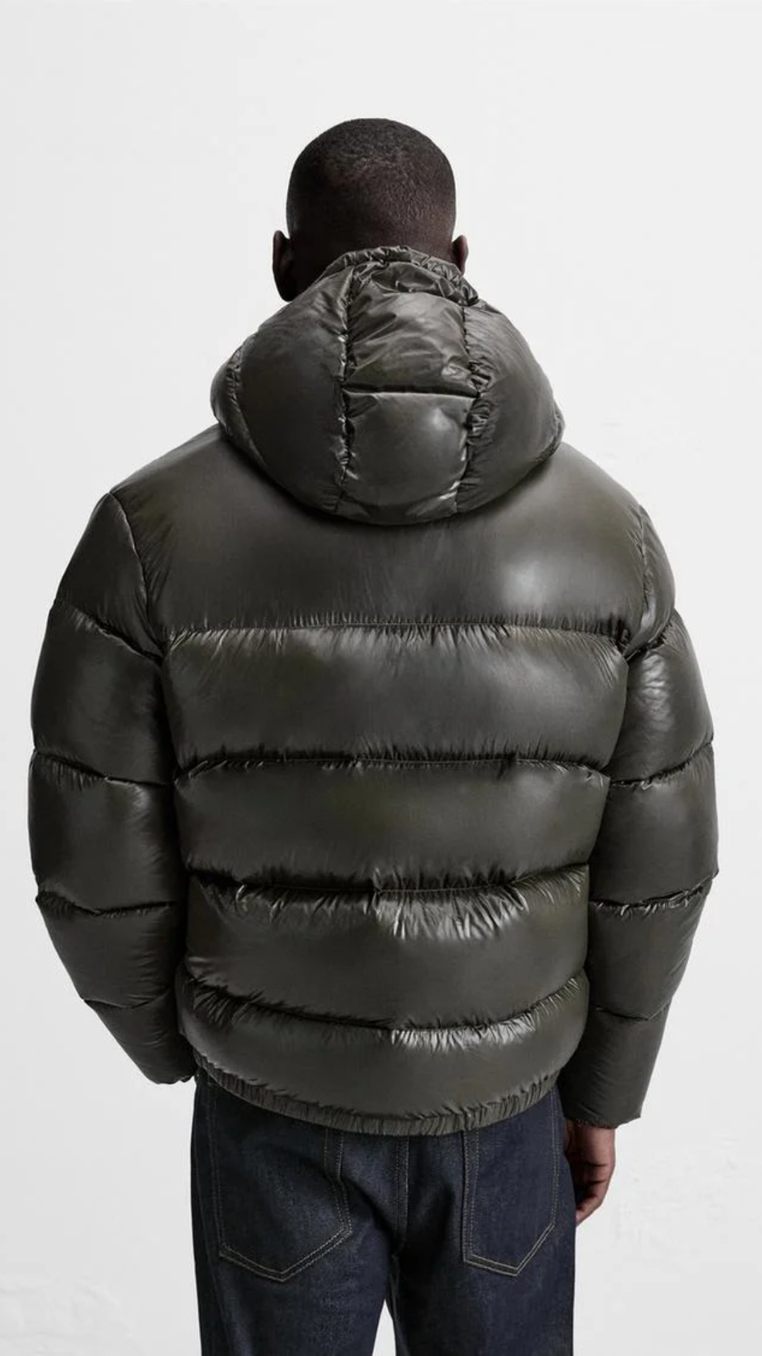 Herren Daunenjacke Kapuze Leicht Warm