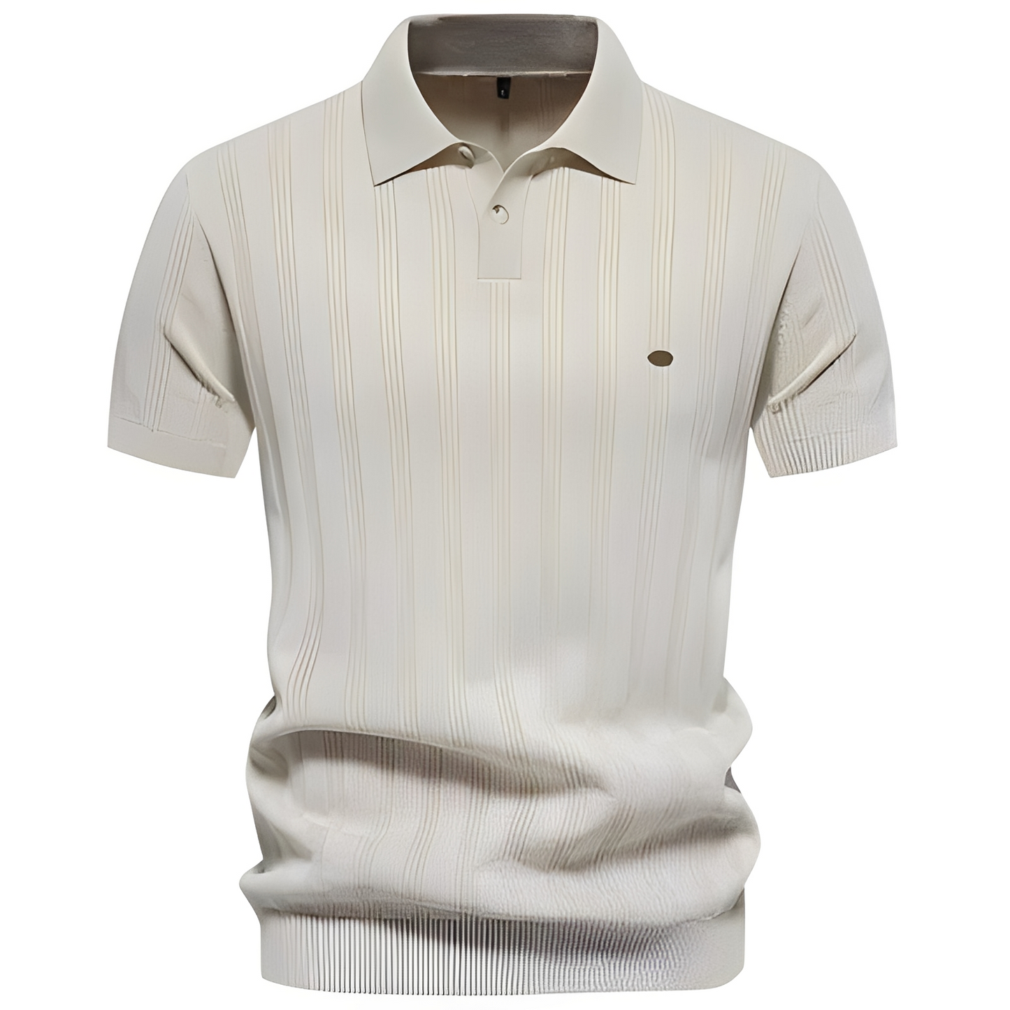 Herren Polo-Shirt Atmungsaktives Baumwoll-Polo Weiß - Eveloria