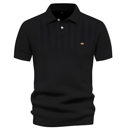 Herren Polo-Shirt Atmungsaktives Baumwoll-Polo Weiß