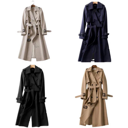 Damen Wintermantel Lang Elegant