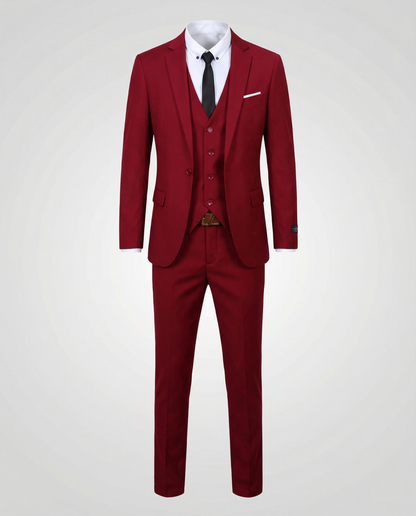 Herren 3-Teilig Anzug Elegant