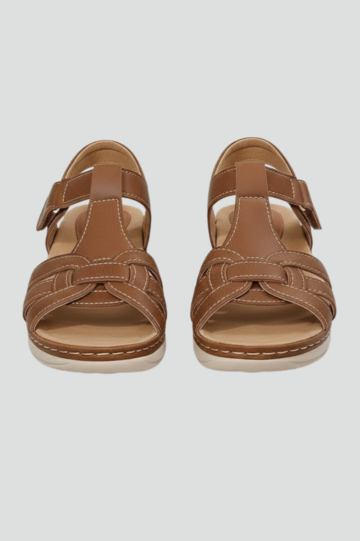 Damen Riemchensandalen Offene Spitze - Eveloria