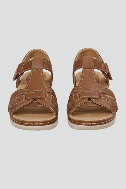 Damen Riemchensandalen Offene Spitze - Eveloria