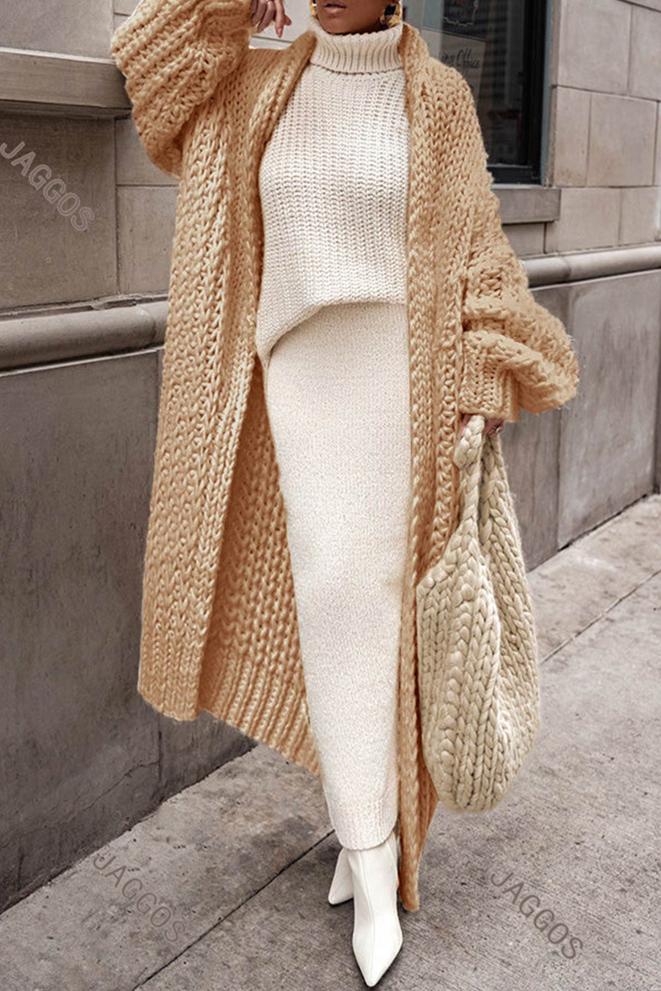 Eveloria Damen Wintercardigan Bequem Stilvoll
