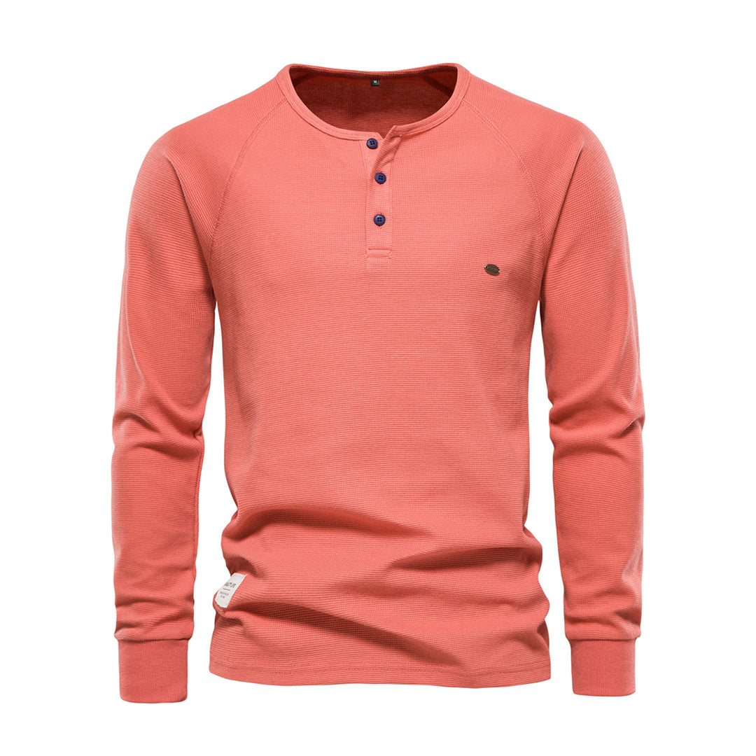 Herren Langarmshirt Atmungsaktives Jersey Weiß