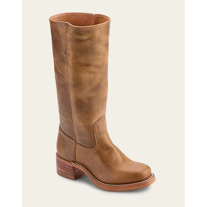 Damen Stiefel Eckspitze Hoher Schaft Stabiler Absatz