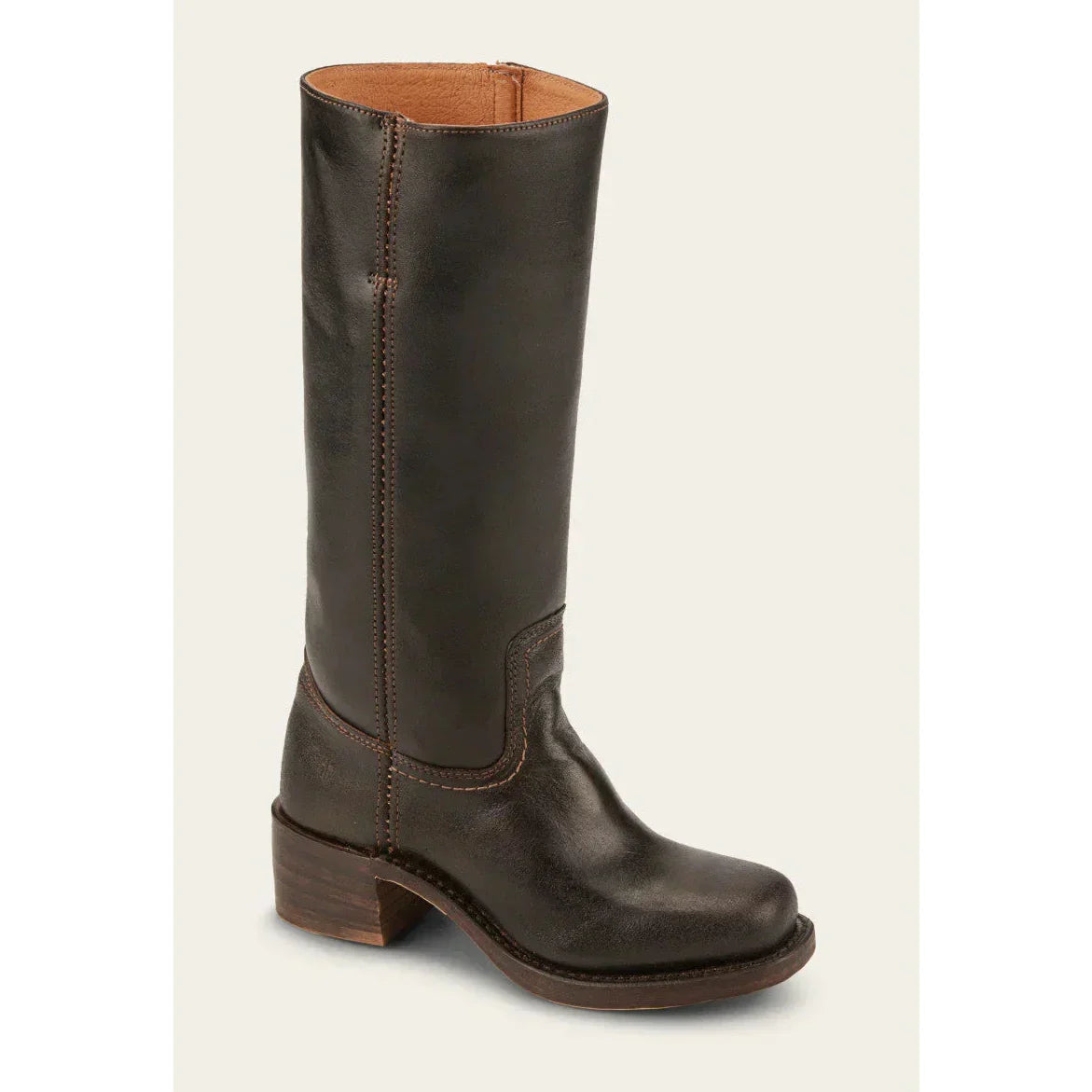 Damen Stiefel Eckspitze Hoher Schaft Stabiler Absatz